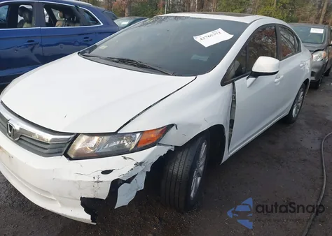 2012 Honda Civic Ex-L from USA, damaged, VIN 2HGFB2F97CH554675